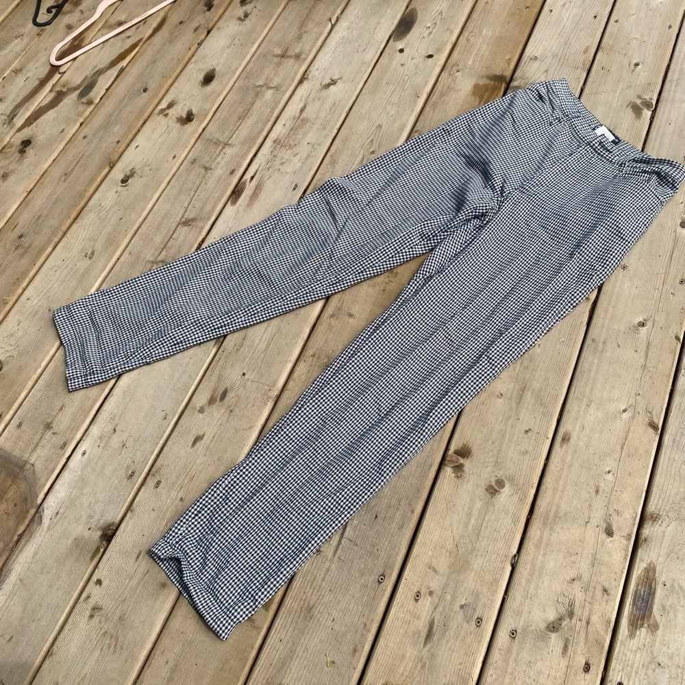 VINTAGE Black and White Checkered Pants